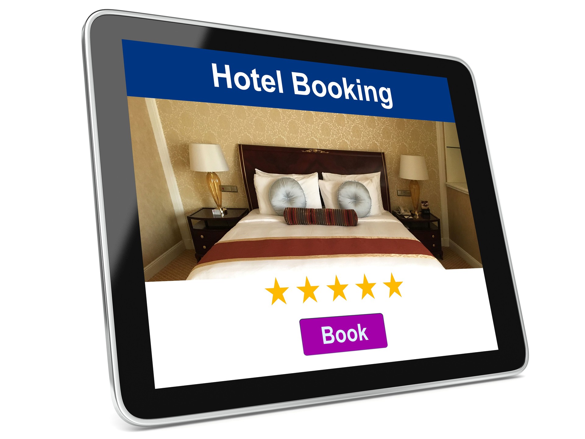 Réservation d’hôtel Tablet Computer voyage Réservation en ligne